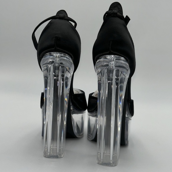 Liliana Clear Platform Block Heels - Picture 5 of 15